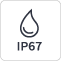 IP67 Dust & Water Resistance