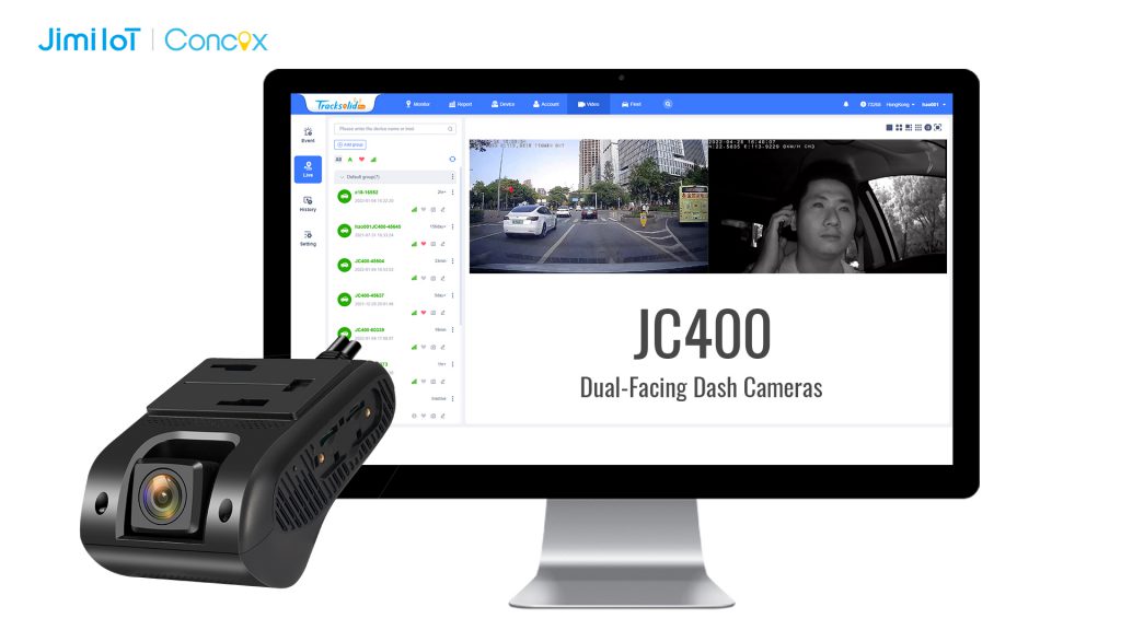 Fleet Dash Cameras Dual Facing with GPS For Driver Safety